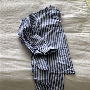 Blue and white gap popover shirt - S